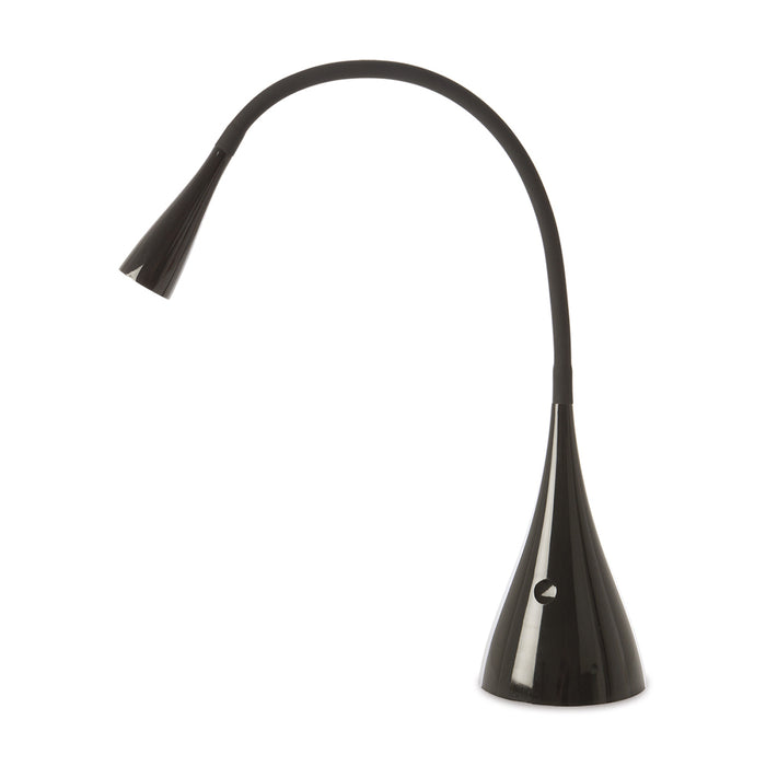 Lampada Da Scrivania Contemporanea Snake Acrilico Nero Led 3W 3000K