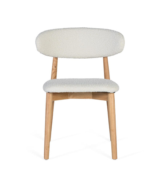 Set di 2 sedie in legno di caucciù.