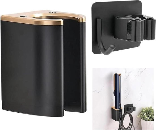 Sostegno per beigli per parete compatibile con Airstrait HT01 per Airwrap e diverse bobine per chiusura.