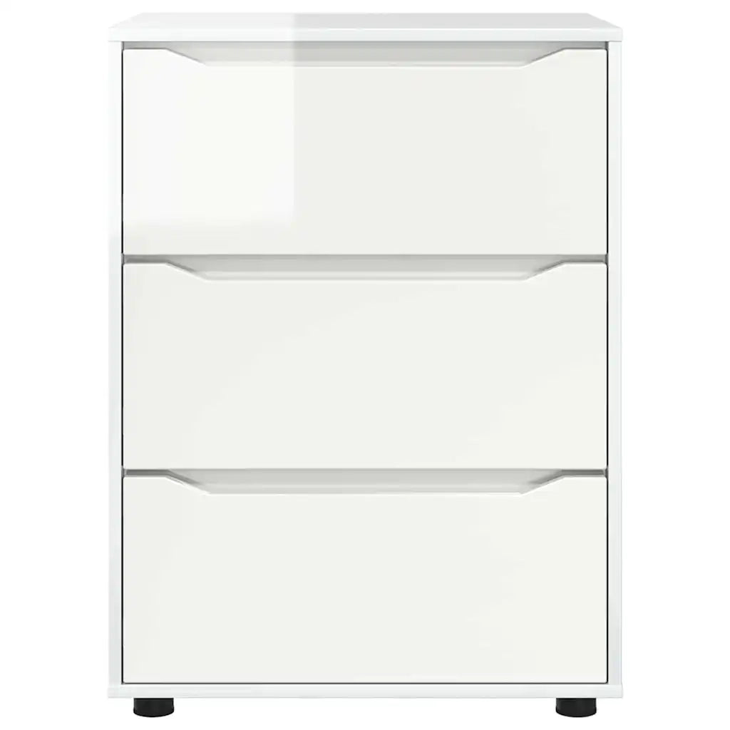 Armadio Bianco Lucido 60 x 48 x 81 cm Legno multistrato 888861