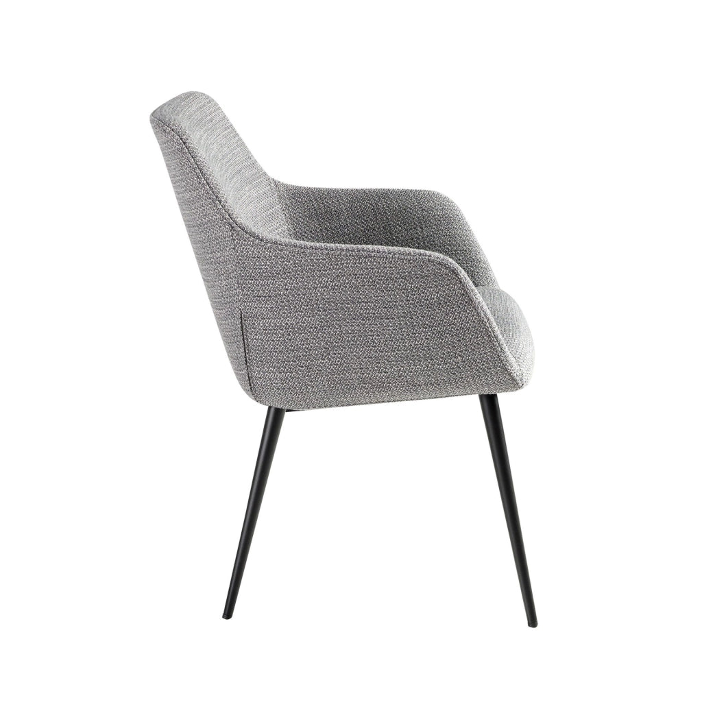 Sedia in tessuto grigio