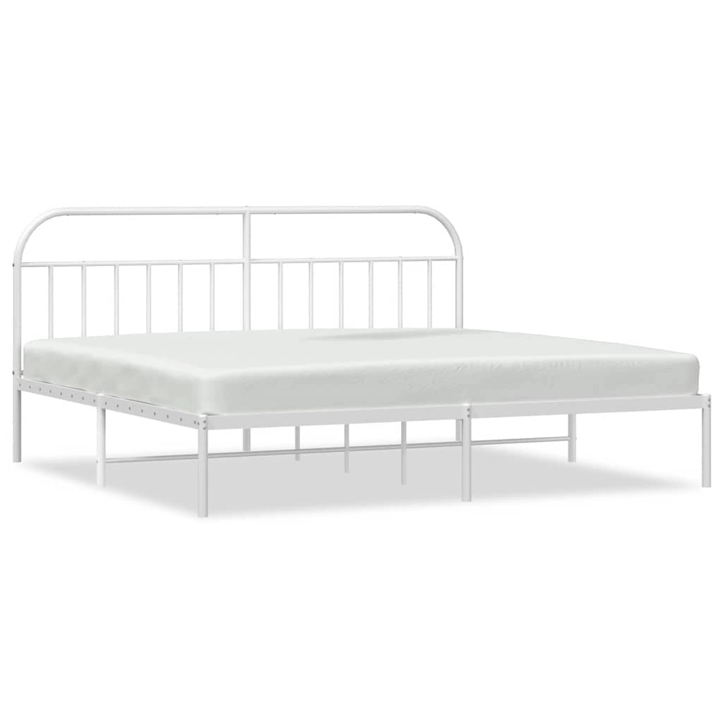 Giroletto con Testiera Metallo Bianco 193x203 cmcod mxl 129401