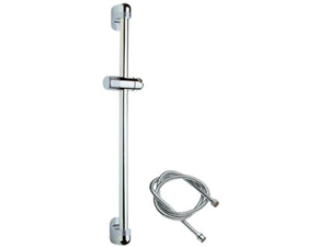 Saliscendi cromo-satinato con flessibile asta toda