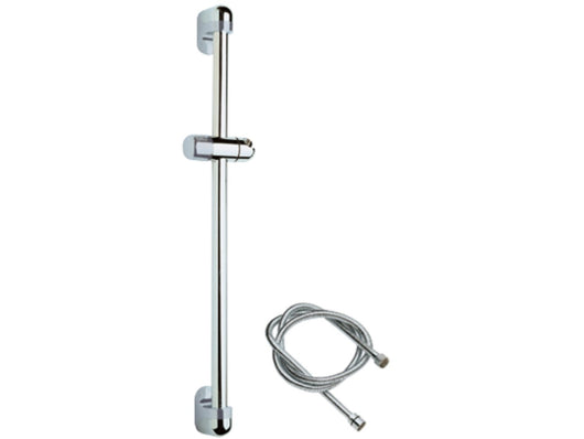 Saliscendi cromo-satinato con flessibile asta toda