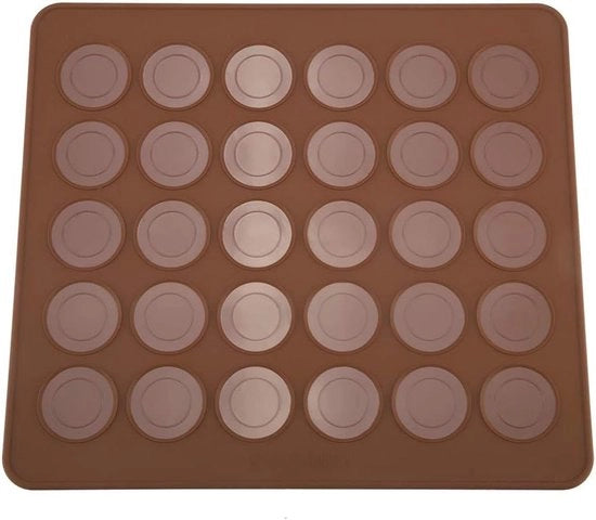 Matraccia di Silicone Durevole per Macarons con 30 Fori - Forma di Cottura Antiscrosto per Torta e Dolci
