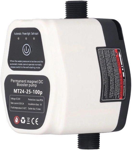 Pompa di Riscaldamento per Acqua - 100W - Risparmio Energetico Automatico - Adatto per la Stanza da Bagno - Pompa Efficiente - Capacità 25L - Funzione di Miglioramento