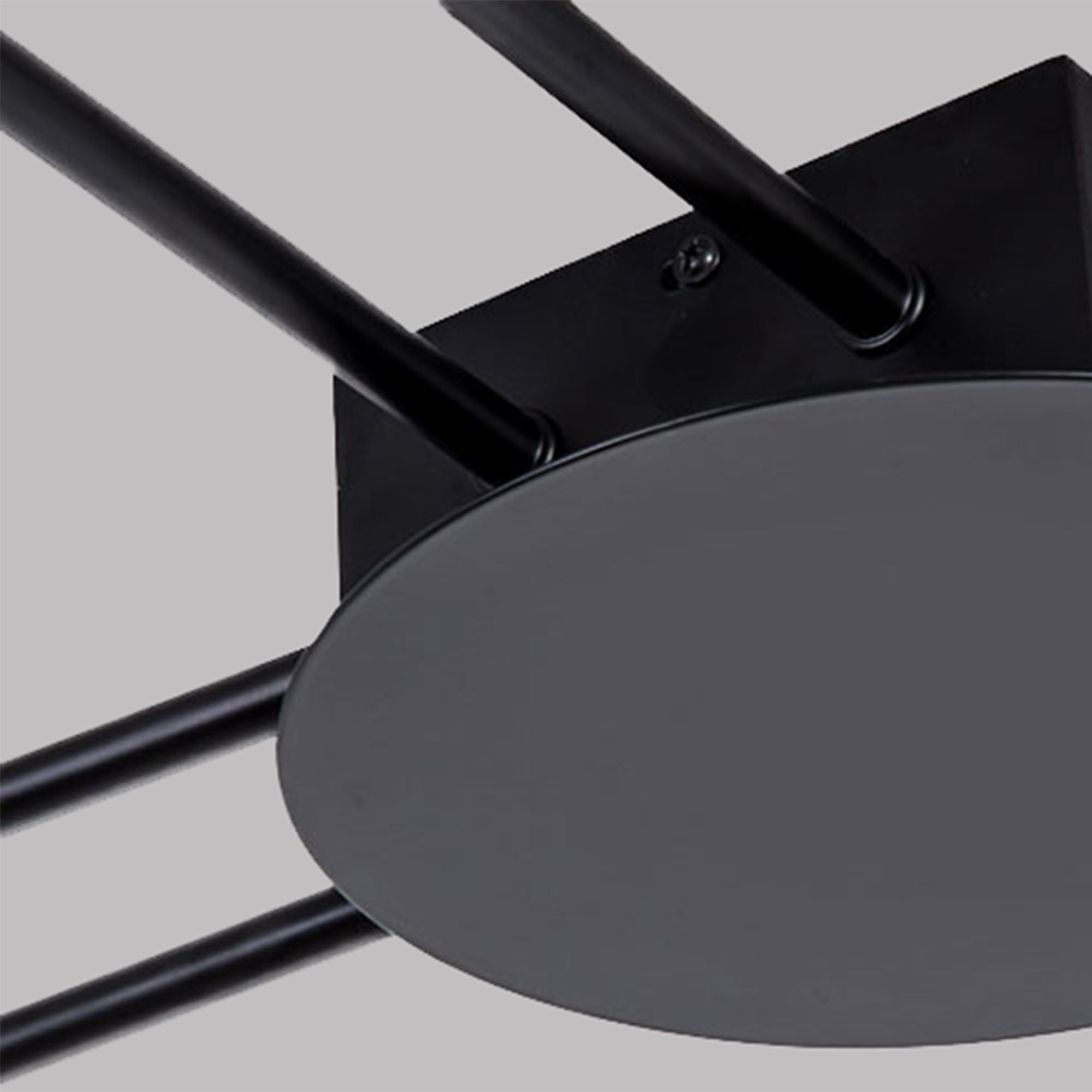 Lampada Da Soffitto 6 Punti Luce Black Led APP521-6C