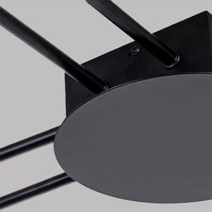 Lampada Da Soffitto 6 Punti Luce Black Led APP521-6C