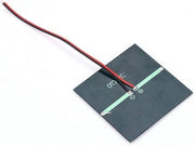 Pannello solare portatile modulo alimentatore per batterie 1.2V - 0.7W 1.5V - celle solari - cavo - 2.76x2.76 pollici .