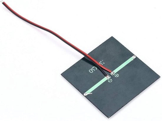 Pannello solare portatile modulo alimentatore per batterie 1.2V - 0.7W 1.5V - celle solari - cavo - 2.76x2.76 pollici .