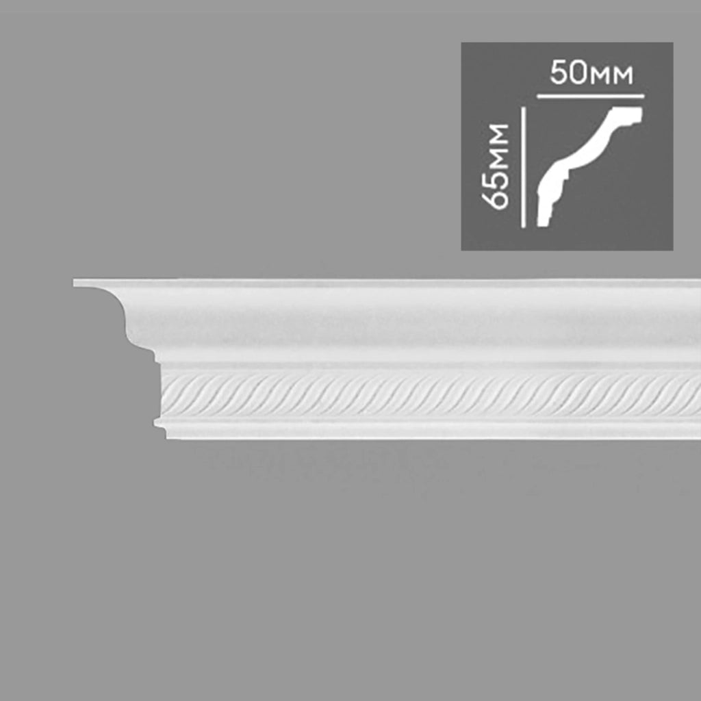 ml *** STOCK *** Pacco da 130ml di cornice decorativa in polistirene compatto XPS 50X65mm D123-70