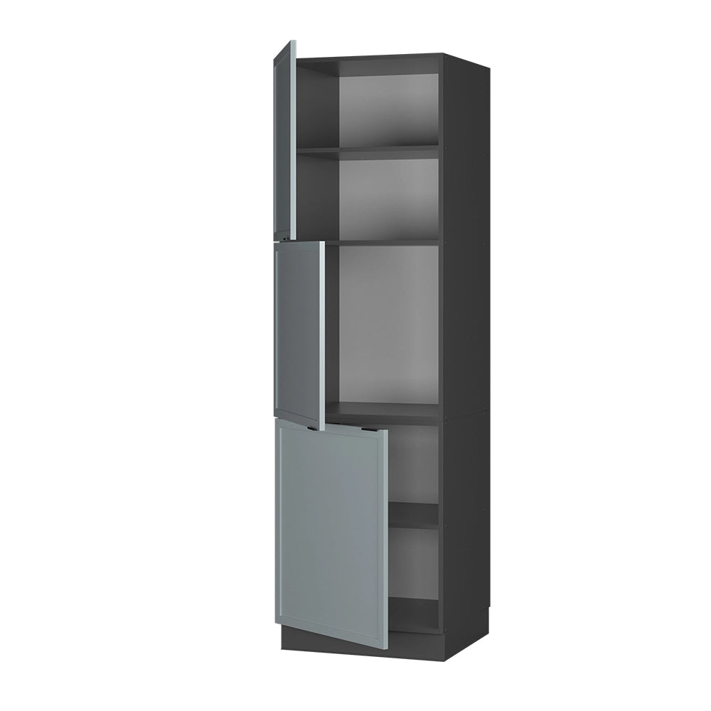 Mobile per forno da incasso Fame-Line Blu-grigio chiaro/Antracite 60 cm Vicco