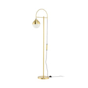 Lampada da terra Lavina in vetro e metallo oro