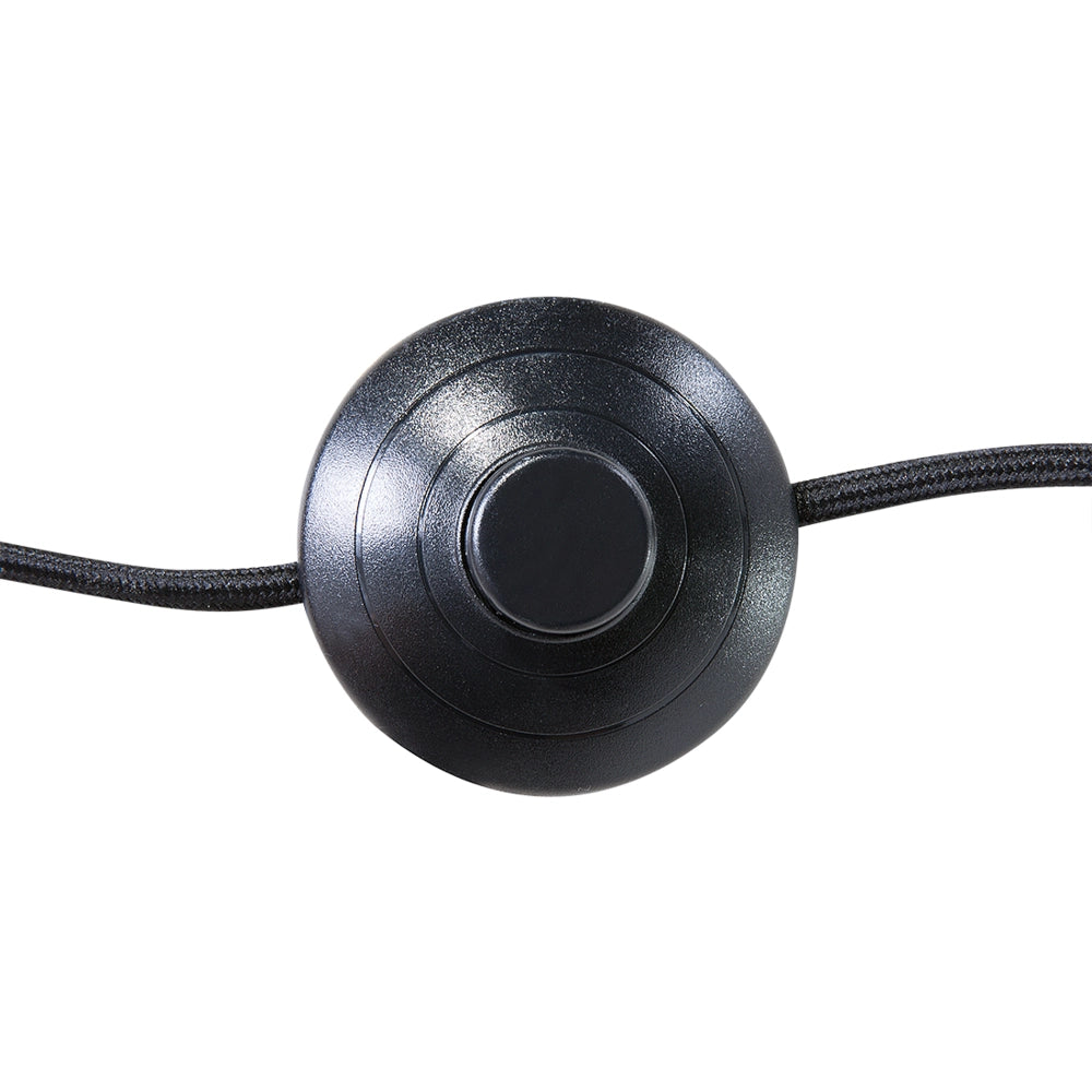 Lampada da Terra Nera con Metallo dorato 165 cm Base Treppiede Paralume Orientabile Design Industriale