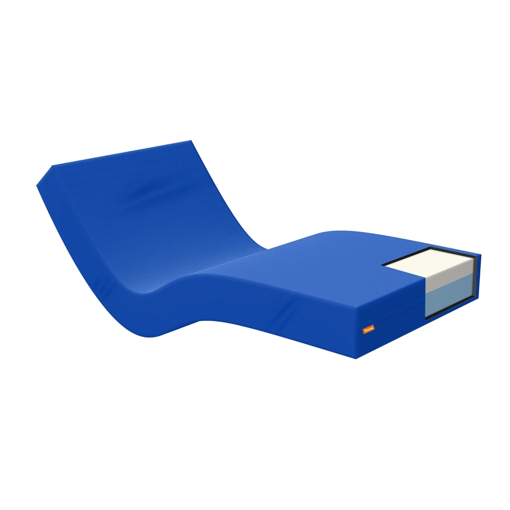 Materasso Geriatrico Memory 90x200 - Sfoderabile, Rivestimento Sanitario impermeabile.