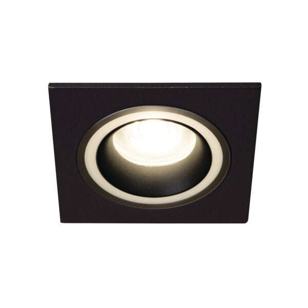 Faretto incasso soffitto quadrato nero Kanlux Feline 37256