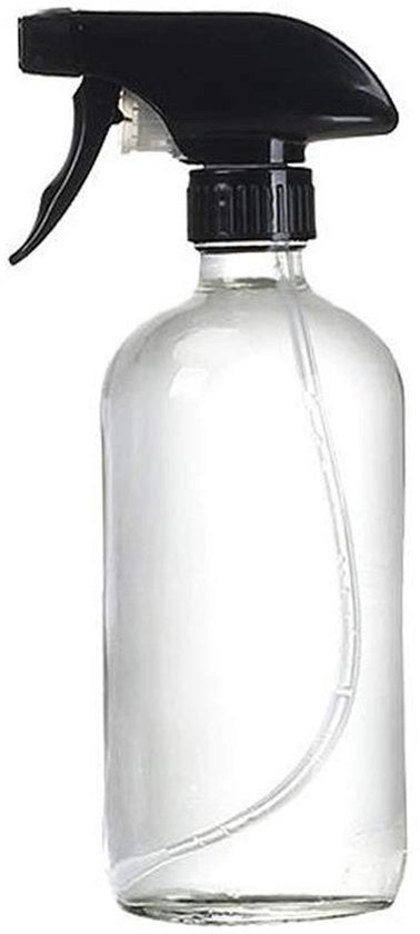 Spray per la pelle 500ML - Fles trasparente - Aromaterapia - Cosmetica - Riciclabile - Vetro