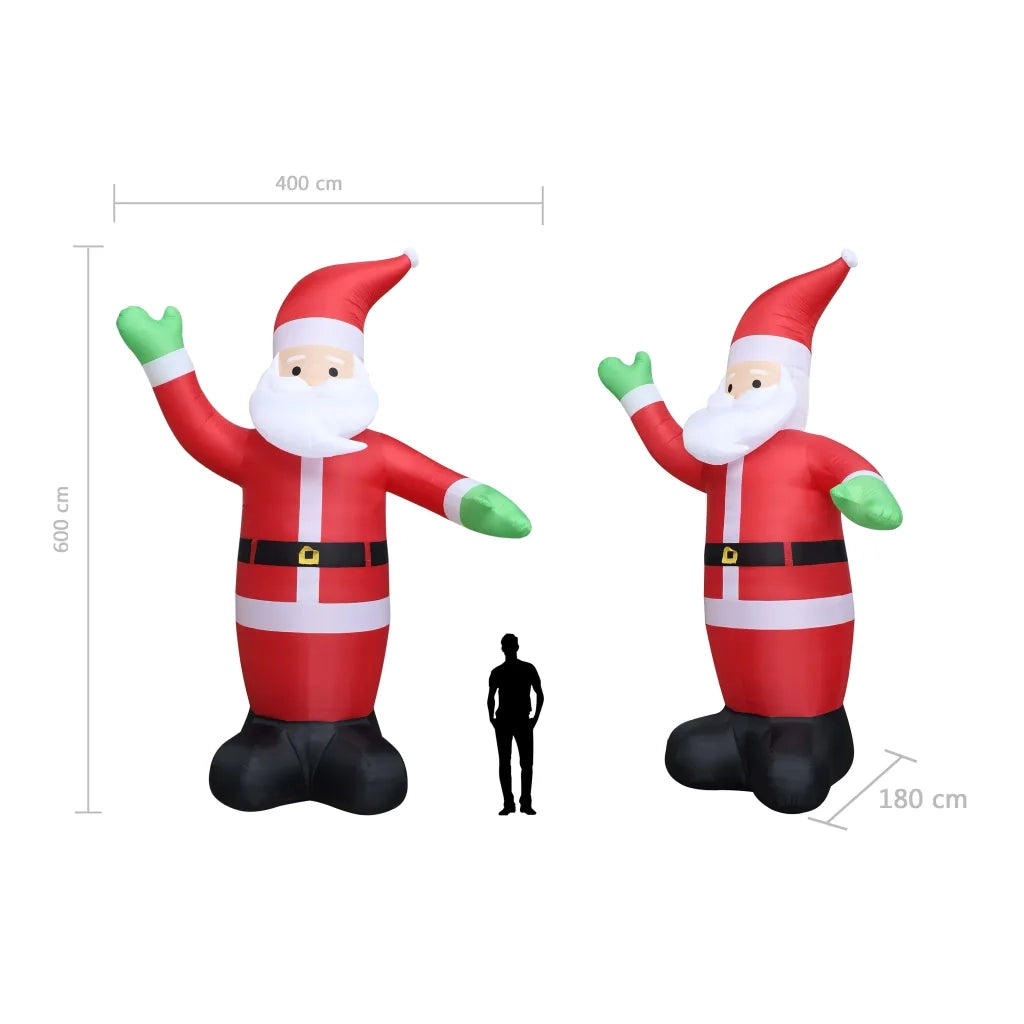 Babbo Natale Gonfiabile con LED IP20 600 cm XXL 284384