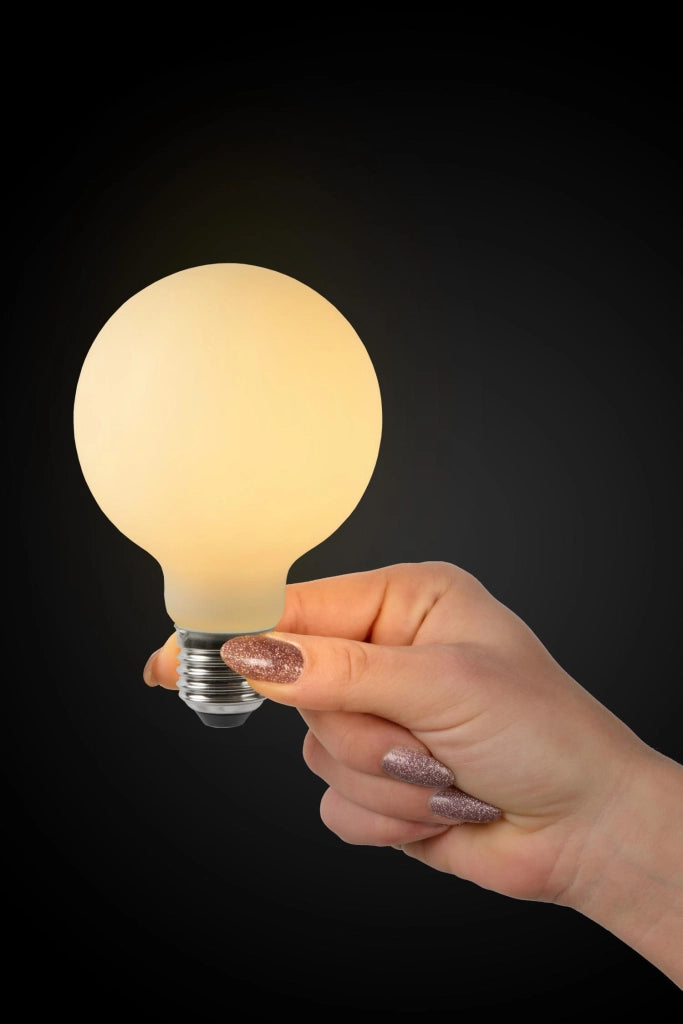 Lampadina LED filament E27 sfera opale 5W 2700K Lucide