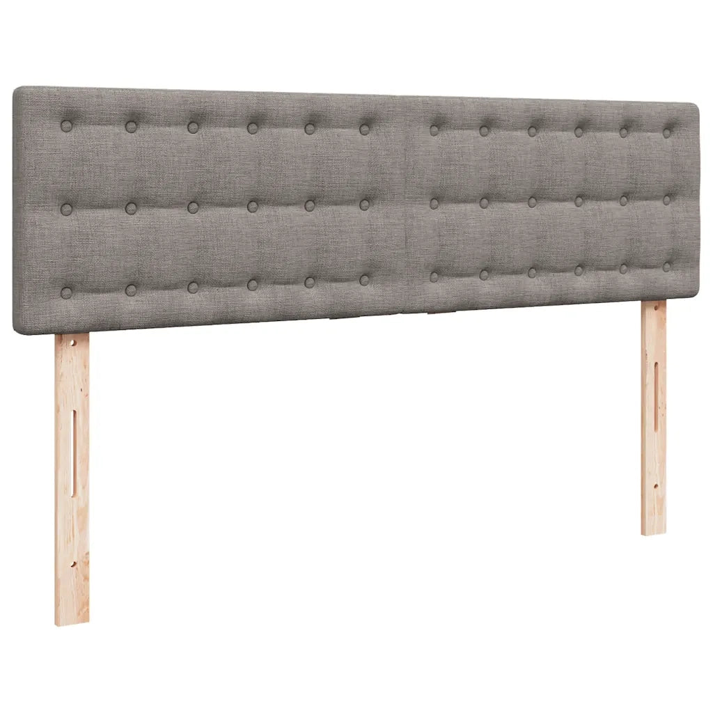 Pouf Letto con Materasso e LED Tortora 140x190 cm in Tessuto 3312475