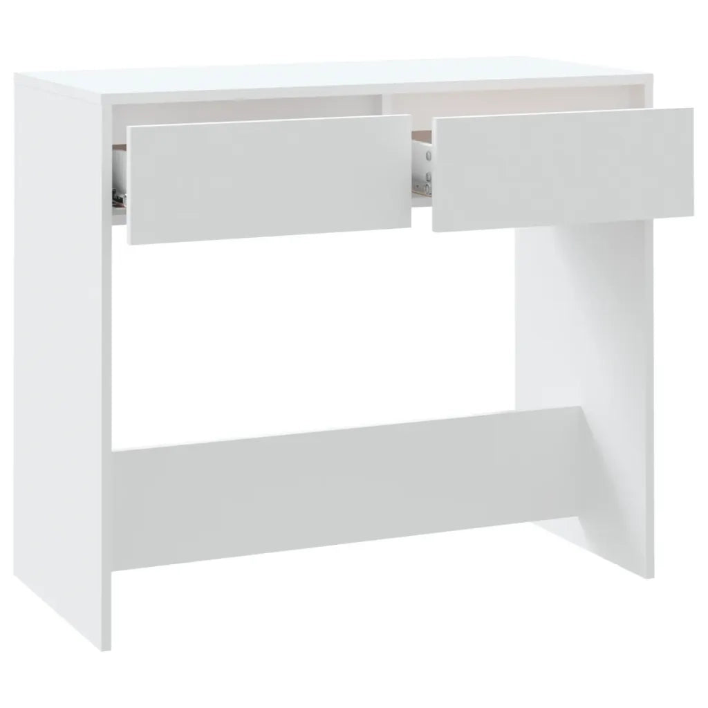 Tavolo Consolle | Tavolo d'Ingresso Bianco 89x41x76,5 cm in Acciaio