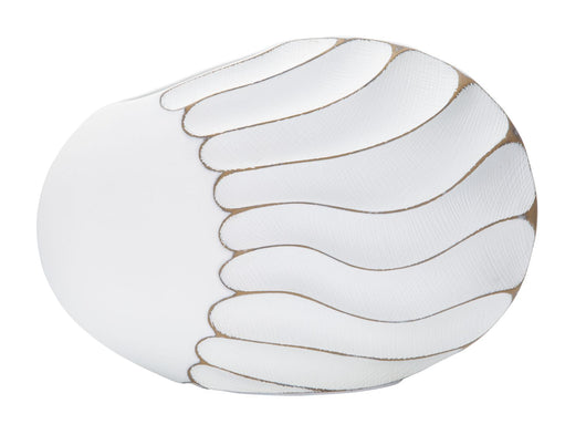 Vaso Lines 34x24,5x11,5 cm in Poliresina Bianco