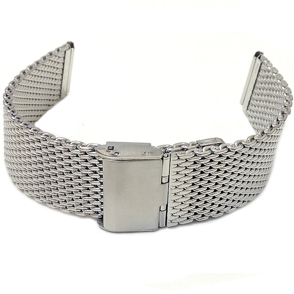 Trade Shop - Cinturino Maglia Milano Universale Ricambio Orologio Larg 22mm Silver -