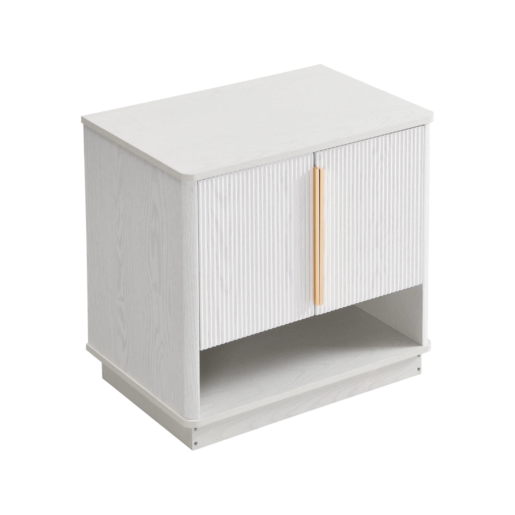 Scarpiera Bianca con 2 Ante e Ripiano Aperto ¨C Xylo ¨C Legno, 60x40x61 cm