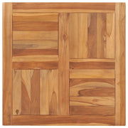 Piano del Tavolo in Legno Massello di Teak 70x70x2,5 cmcod mxl 130946