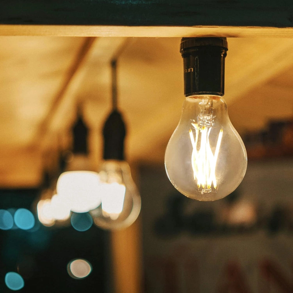 ZMH Confezione da 6 lampadine LED E27 A60 4W 2700K filamento Edison vetro trasparente bianco caldo stile retrò