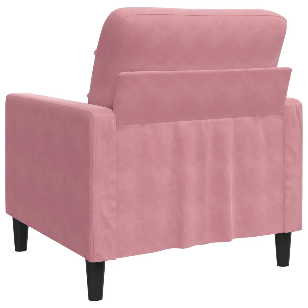 Poltrona | Sedia Relax Rosa 60 cm Velluto