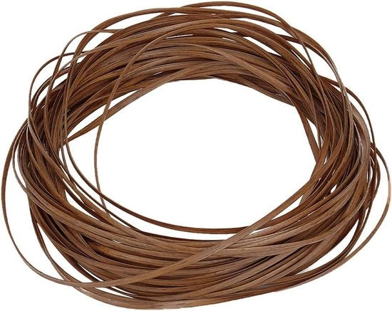 Kit di riparazione per mobili di rattan intrecciato - Tubo di plastica - 5 mm x 30 m - Fili di rattan sintetico - Materiale intrecciato piatto - Adatto per intreccio di mobili - Nero