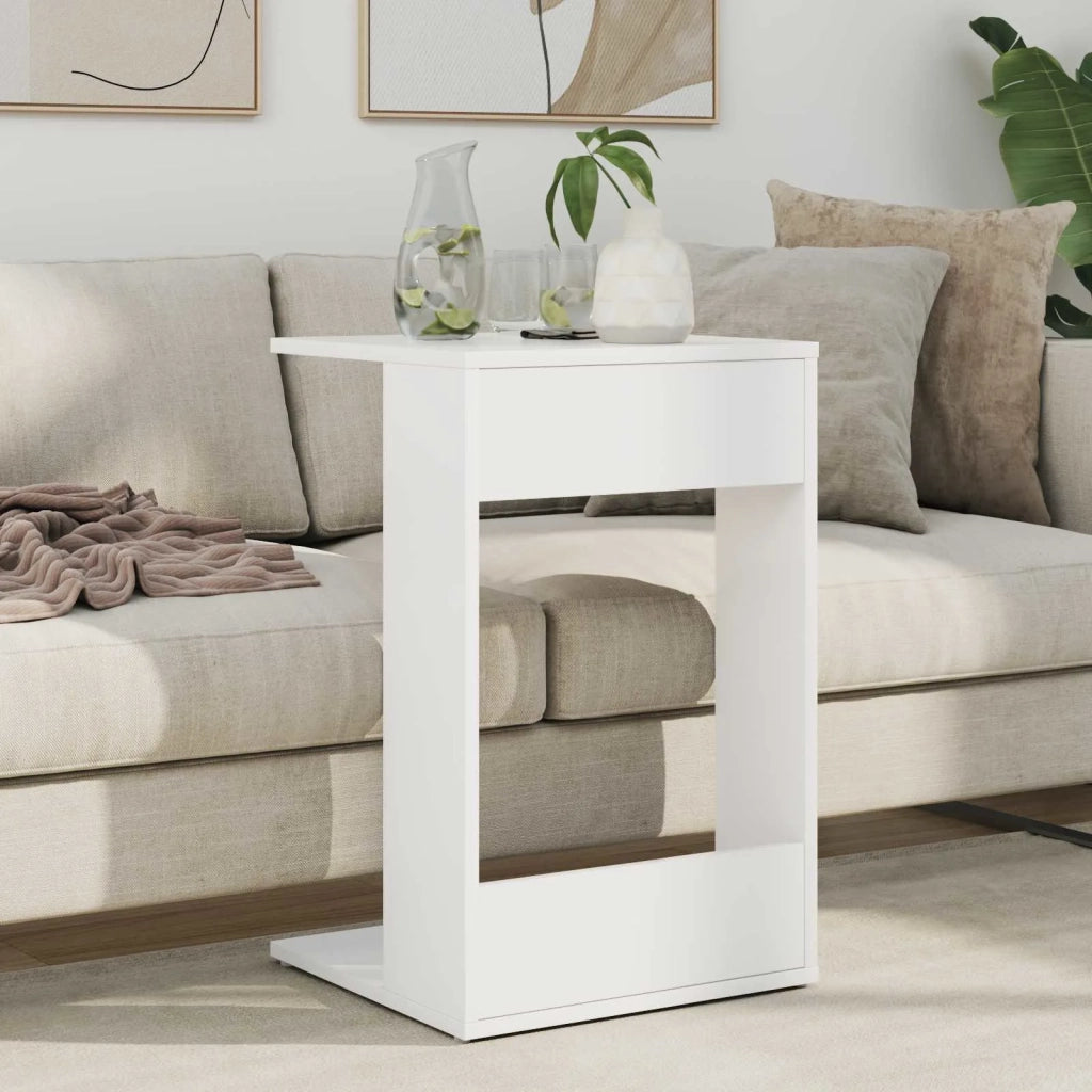 Tavolo laterale Bianco 40 x 38 x 62,5 cm Legno multistrato