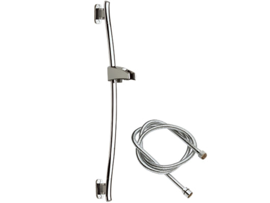 Saliscendi cromato con asta orientabile