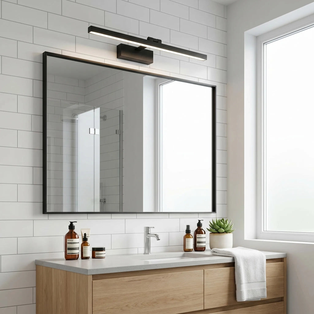 Applique Da Bagno Led APP1867-1W 60 Cm Black