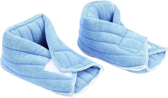 Supporto Unico Piede 2 pezzi - Copertura Anti-Decubito Piede Unico Calda - Cura di Ospedale per Anziani.
