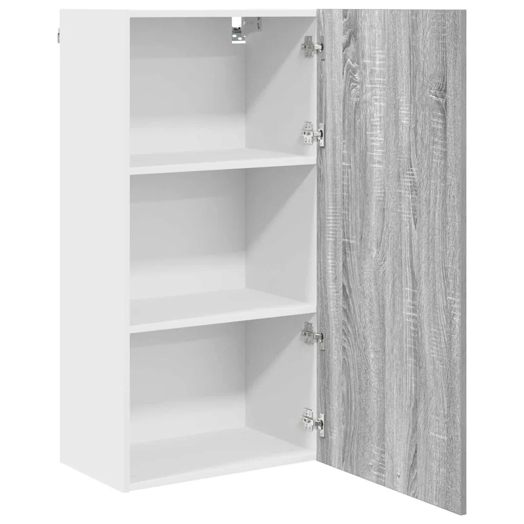 Armadio pensile Grigio Sonoma e Bianco 50 x 31 x 100 cm 884351