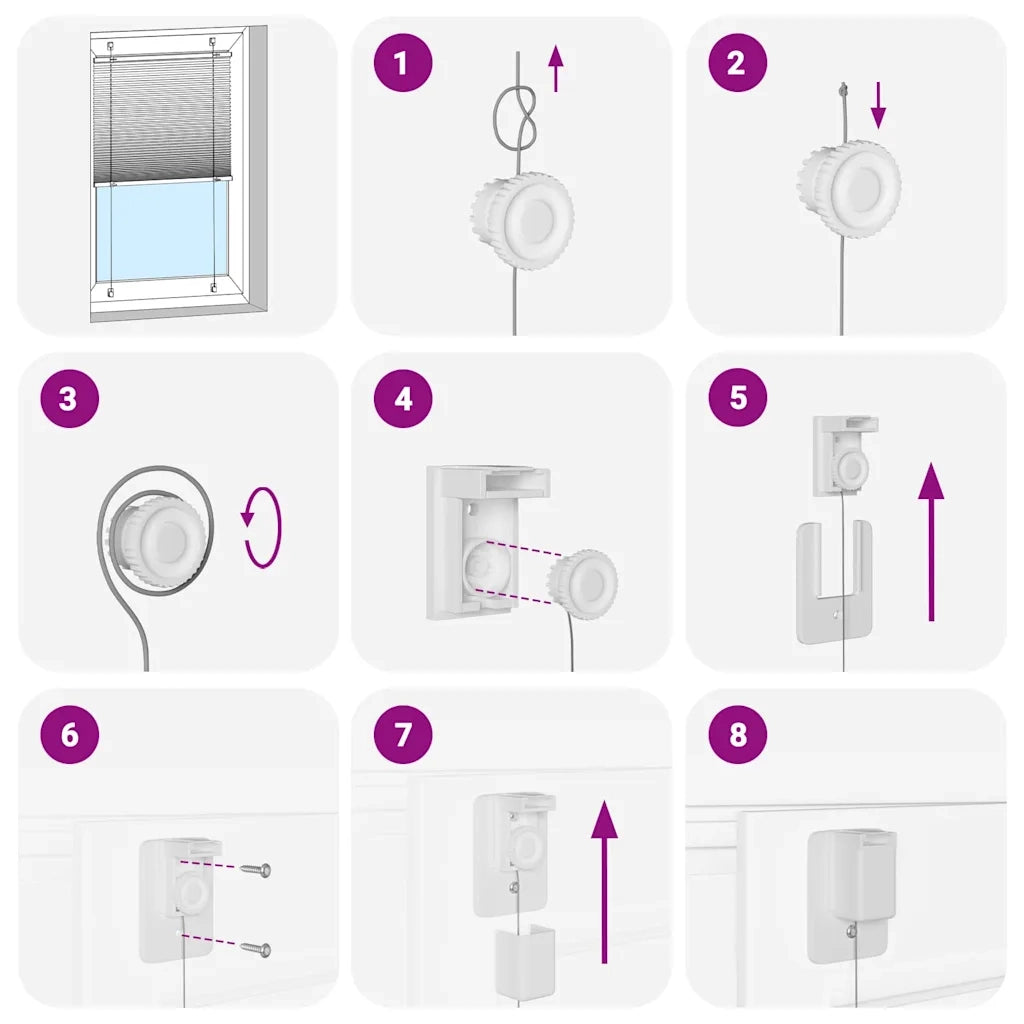 Tenda Plissettata Blu 115x150 cm Larghezza Tessuto 114,4 cm 4015197