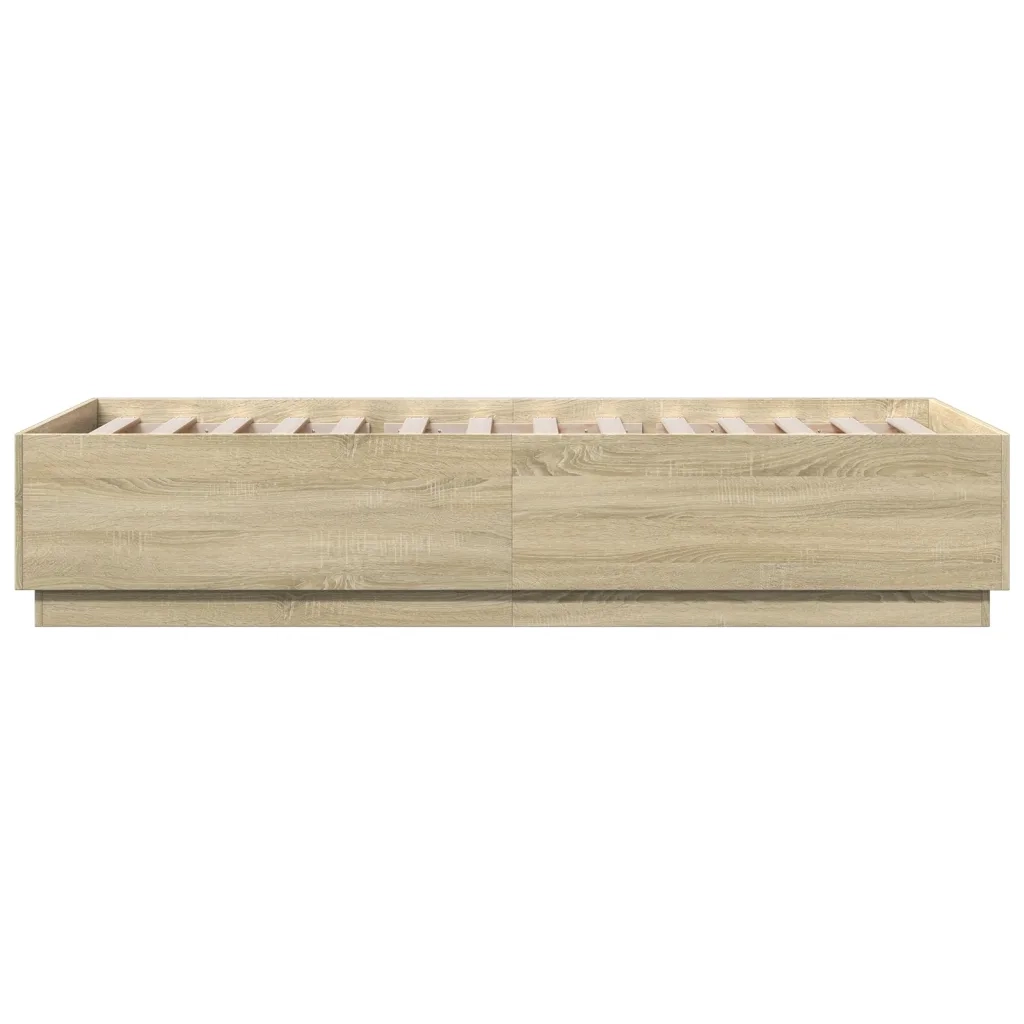 Giroletto-Struttura Letto Rovere Sonoma 90x200 cm in Legno Multistrato 249686