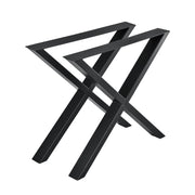 Set di 2 gambe per tavolo da pranzo per mobili in metallo formX 79 cm nero 03_0003657