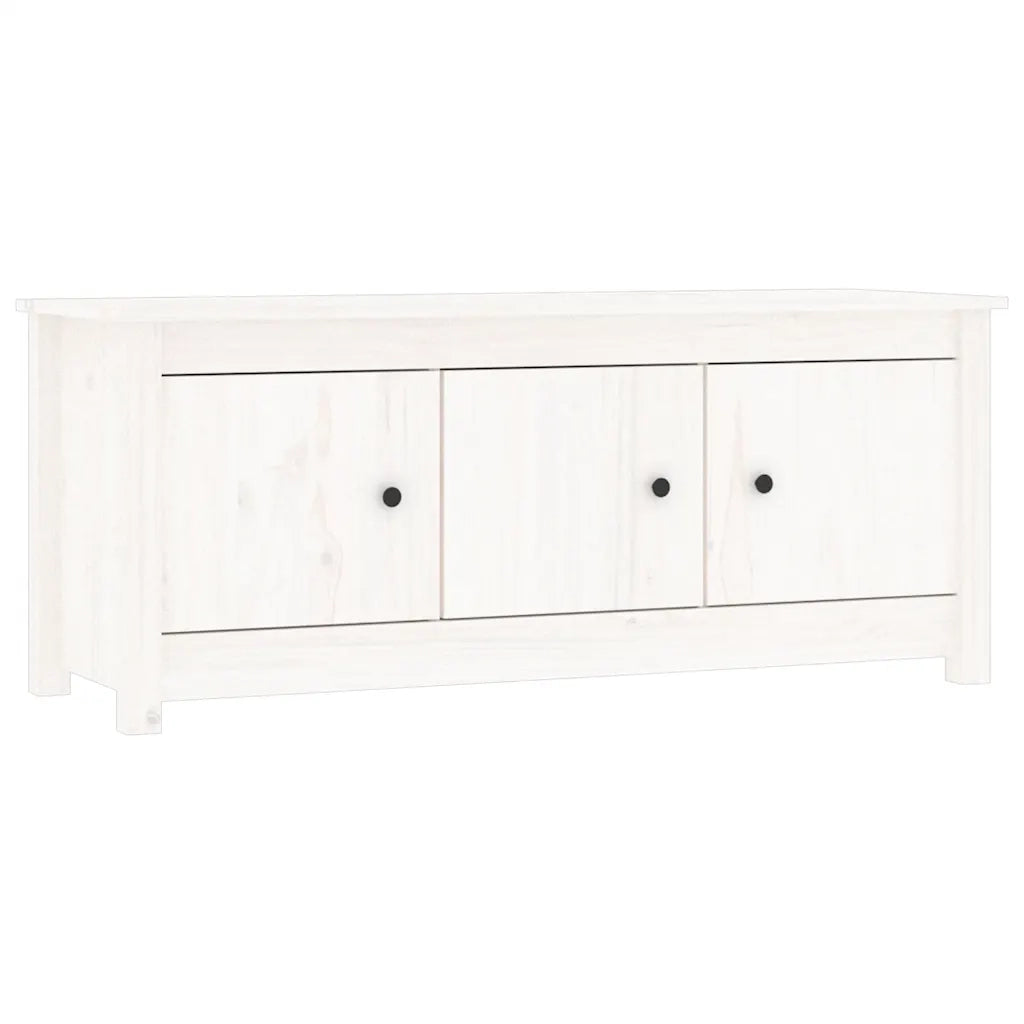 Scarpiera | Mobile per scarpe Bianca 110x38x45,5 cm in Legno Massello di Pino