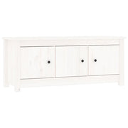 Scarpiera | Mobile per scarpe Bianca 110x38x45,5 cm in Legno Massello di Pino