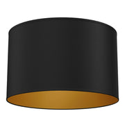Plafoniera minimal nera/oro 3xE27 Arden Luminex