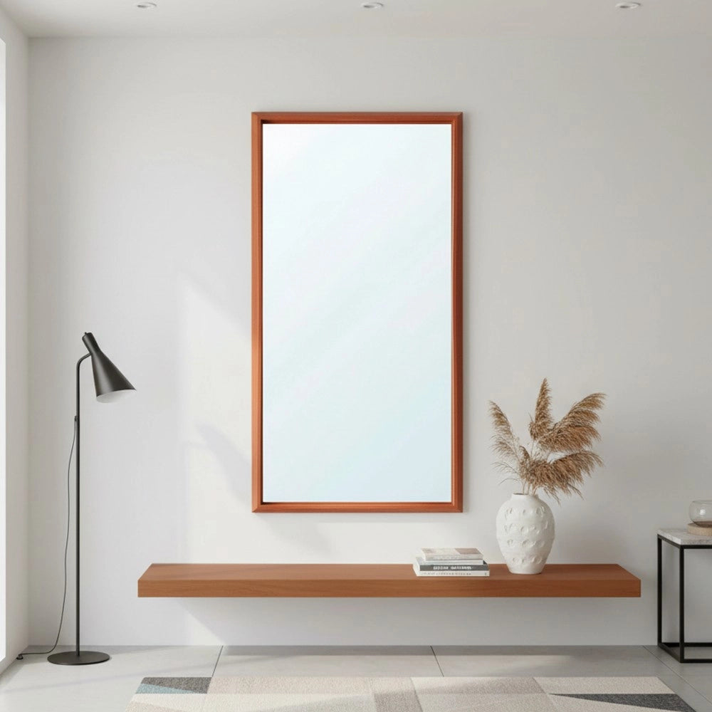 Specchiera SP49 Rettangolare con Cornice Sintesi Ciliegio 127x65 cm. – Eleganza Classica e Calore Naturale