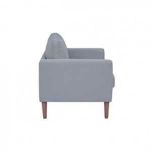 Divano 2 Posti Ramsey 137x73x82 h cm in Tessuto Grigio chiaro