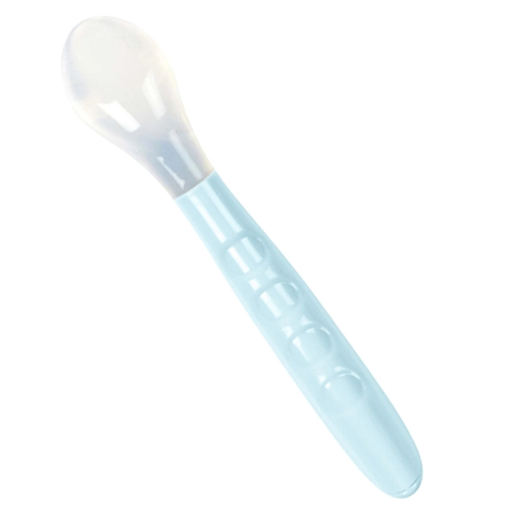 Cucchiaio neonato in silicone Blu Tom & Zoé
