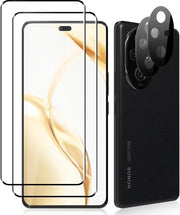 Vetrina dura + protezione per la camera, compatibile con Honor 200 Pro, 2 + 2 pezzi, durezza 9H, display protettivo resistente alle graffi, vetrina protettiva per Honor 200 Pro