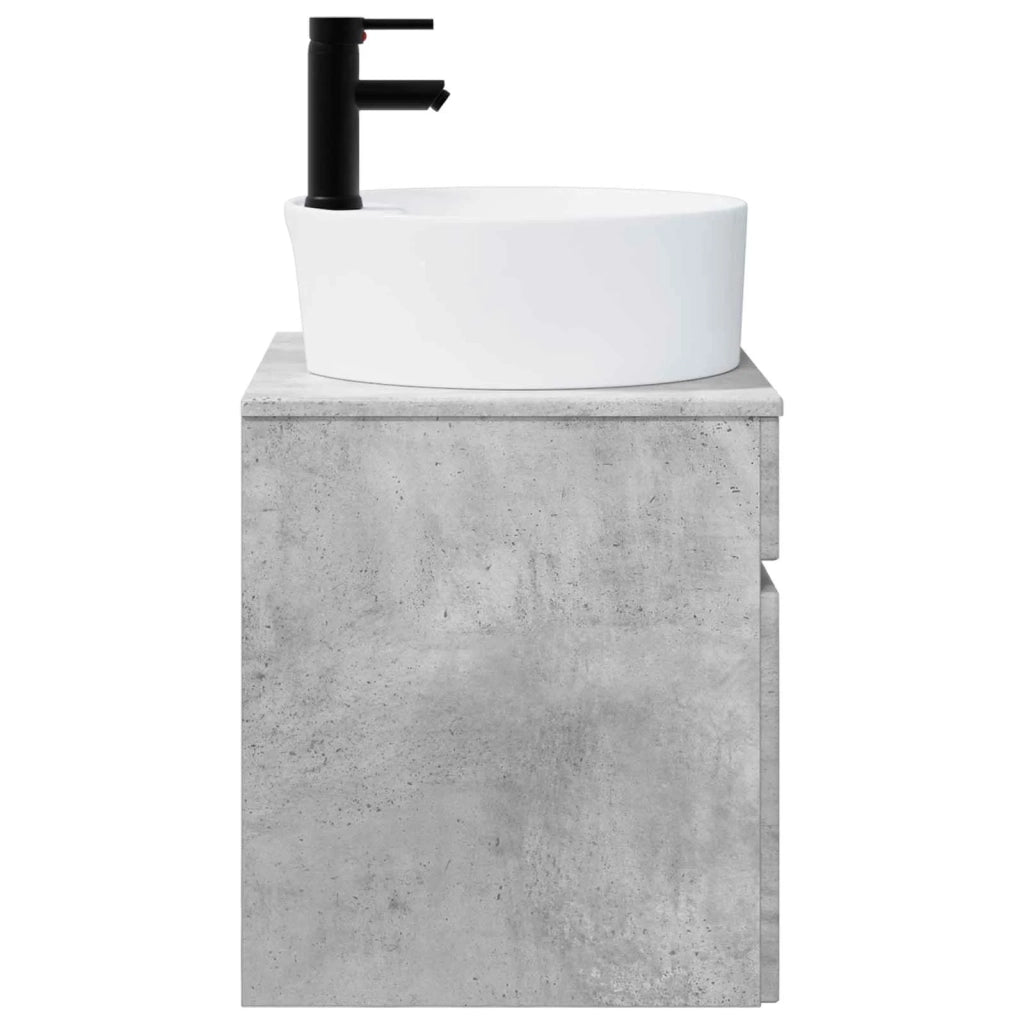 Mobile lavabo da parete Grigio Cemento 49 x 44,5 x 65 cm 890595