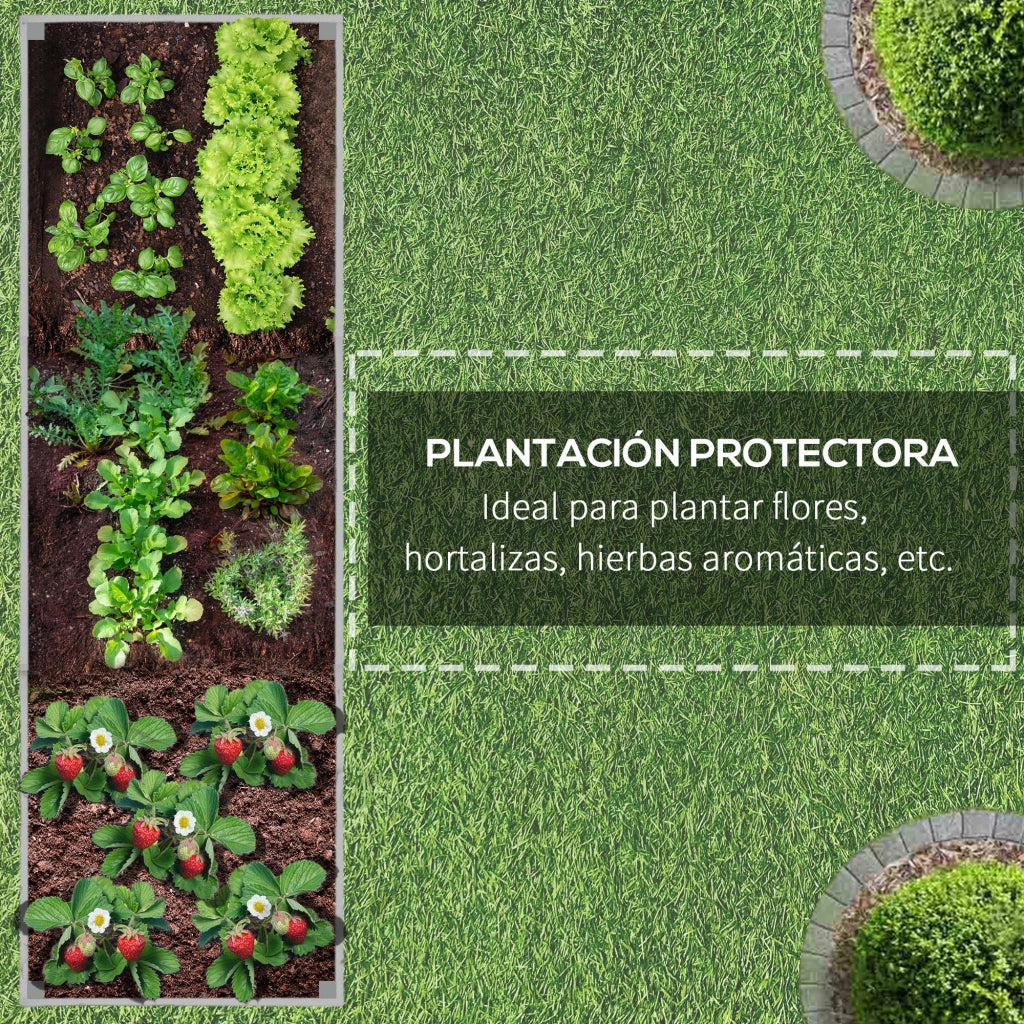 Jardinera Grande con Ruedas ¨C zephmum ¨C Grigio 96x30.6x30 cm