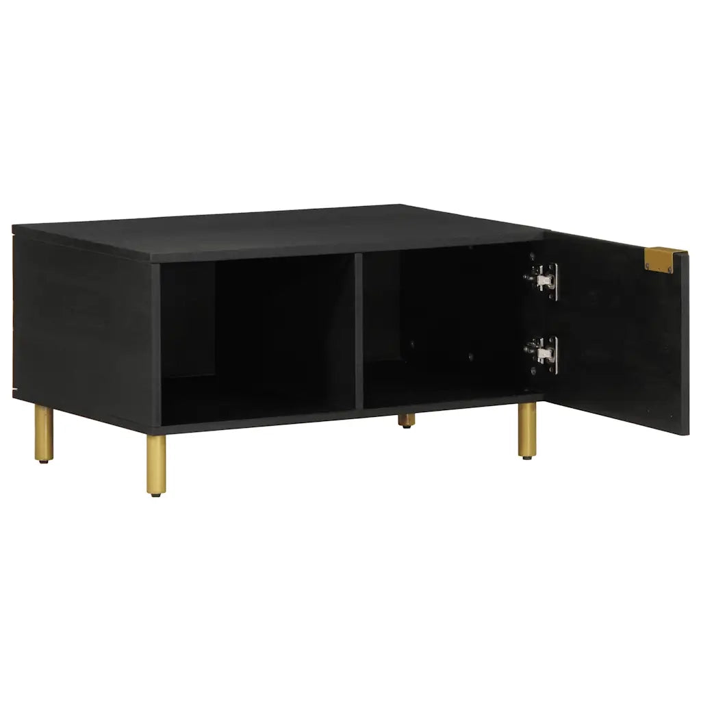 Tavolino da Salotto Nero 80x50x40 cm in Legno Multistrato
